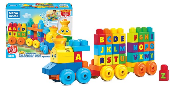 Chollo Tren musical ABC Mega Bloks para bebés por sólo 14,55€ con descuento automático (46% de descuento)