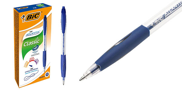 Chollo Pack de 12 bolígrafos BIC Atlantis Classic de punta media por sólo 5,99€ (-48%)