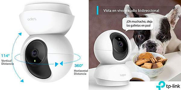 Chollo Cámara de vigilancia TP-Link Tapo C200 Wi-Fi Full HD con visión nocturna y detección de movimiento por sólo 25,49€ (-35%)