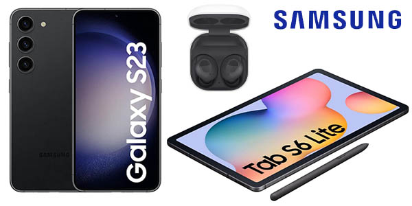 Chollo Samsung Galaxy S23 256 GB + Galaxy Tab S6 Lite 128 GB + Galaxy Buds FE por sólo 770,66€ con doble cupón (-51%) ¡BRUTAL!