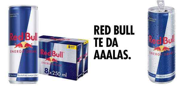 Chollo Pack x16 Latas Red Bull Energy Drink de 250 ml por sólo 14,77€ con 2ª unidad al 50% (0,92€ la lata)