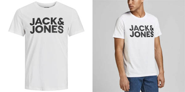 Chollo Camiseta Jack & Jones Logo T-Shirt por sólo 9,81€ (-24%)