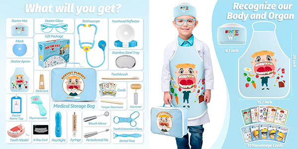 Chollo Set médico preescolar con accesorios para pasar consulta por sólo 13,99€ con cupón descuento (-50%)