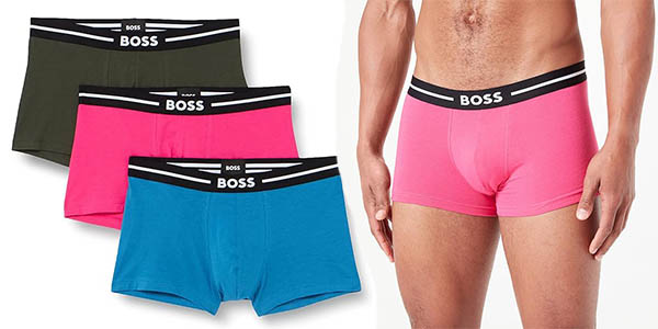 Chollo Pack x3 Bóxers BOSS Trunk por sólo 23,55€ ¡45% de descuento!