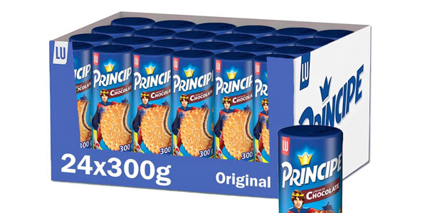 Chollo Pack 4 Paquetes de galletas Príncipe Original de 300 g por sólo 5,25€ (1,31€ el paquete)