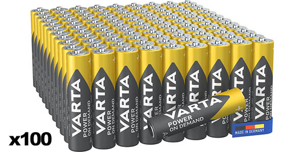 Chollo Pack x40 Pilas alcalinas VARTA Power On Demand por sólo 14,99€ (-21%)