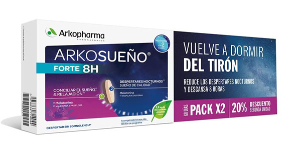 Chollo Pack x2 Arkopharma Arkosueño Forte (60 cápsulas) por sólo 16,50€ (-22%)