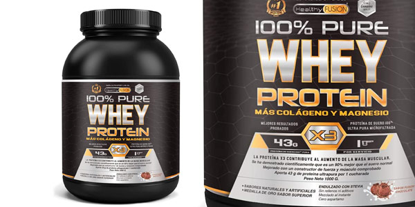 Chollo Proteína Whey 100% pura con colágeno + magnesio sabor vainilla de 1.000 g por sólo 23,92€ (20% de descuento)