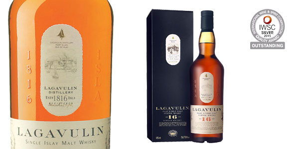 Chollo Whisky Escocés Lagavulin 16 años de 700 ml por sólo 69,99€ con envío gratis (-30%)