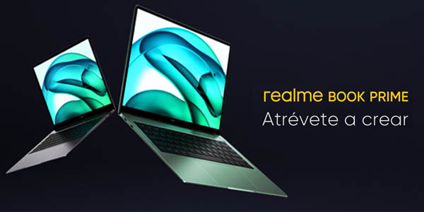 Chollo Portátil Realme Book Prime de 14″ 2K (i5-11320H, 16 GB RAM, 512 GB SSD, Win11, 1,37 kg) por sólo 449,99€ con envío gratis (-55%) ¡550€ de ahorro!