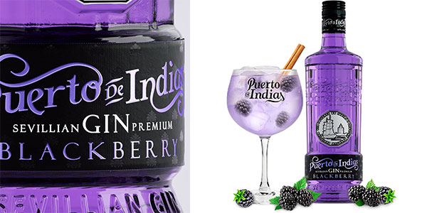 Chollo Gin Puerto de Indias BlackBerry de mora de 700 ml por sólo 10,89€ (-33%) ¡Top ventas!