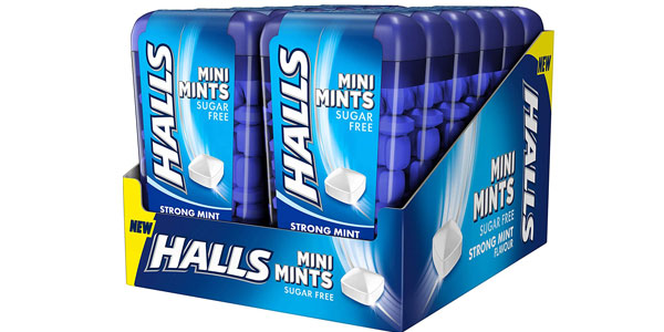 Chollo Pack x12 cajas Halls Mini Mints Menta fuerte por sólo 6,99€ (-18%) ¡0,58€ la unidad!