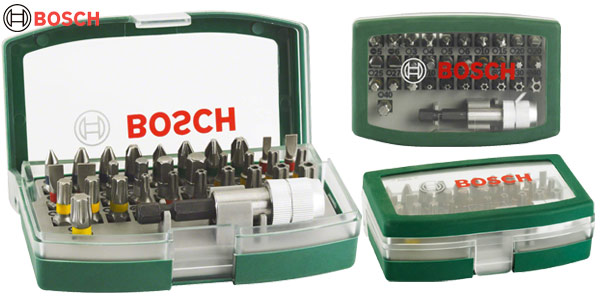 Chollo Set de 32 unidades para atornillar Bosch por sólo 9,99€ (42% de descuento)