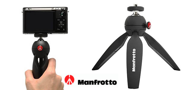 Chollo Mini trípode portátil Manfrotto PIXI para cámara de fotos o vídeo por sólo 13,99€ (-53%)