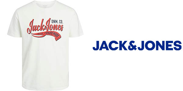 Chollo Camiseta Jack & Jones Jjelogo tee SS para hombre por sólo 8,18€ (-24%)