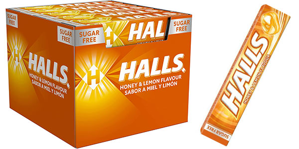 Chollo Pack x20 paquetes Caramelos Halls Miel y Limón por sólo 11,21€ (-32%) ¡0,56€ cada paquete!