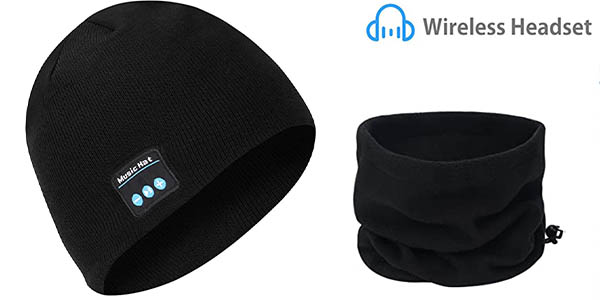 Chollo Gorro Miserwe con auriculares Bluetooth 5.0 + braga para el cuello por sólo 8,74€ con cupón descuento ¡Corre!