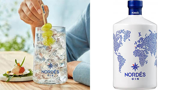 Chollo Ginebra Premium Nordés Atlantic Galician Gin de 1 LITRO por sólo 25,50€ (-27%)