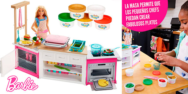 Chollo Set Barbie Quiero ser superchef con modelaje con plastilina por sólo 36,99€ con envío gratis (-59%)