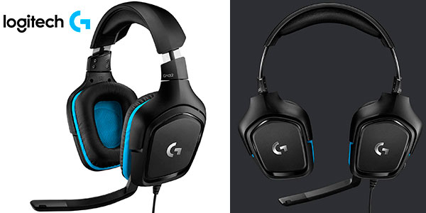 Chollo Auriculares gaming Logitech G432 de 7.1 canales con DTS por sólo 29,90€ con envío gratis (-40%)