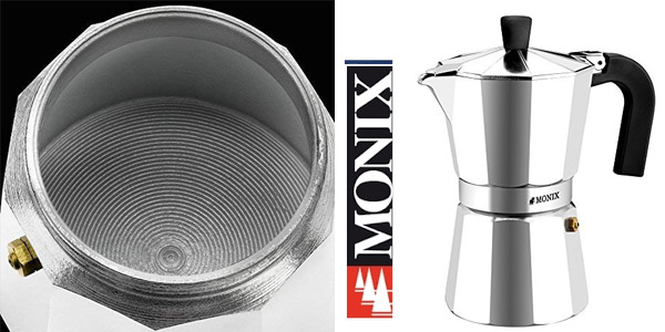 Chollo Cafetera de aluminio Monix de 6 tazas por sólo 8,25€ (43% de descuento)