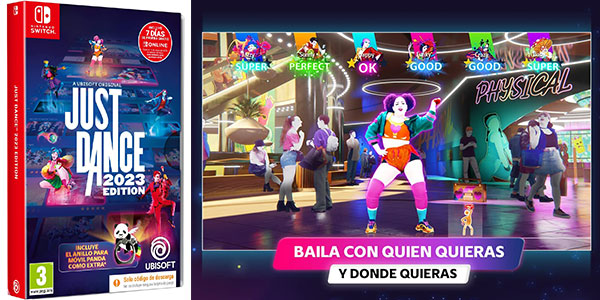 Chollo Just Dance 2023 Edition (código de descarga) para Switch por sólo 24,99€ con envío gratis (-32%)