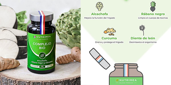 Chollo Detox depurativo Nutrimea de 90 cápsulas por sólo 12,53€ (-30%)