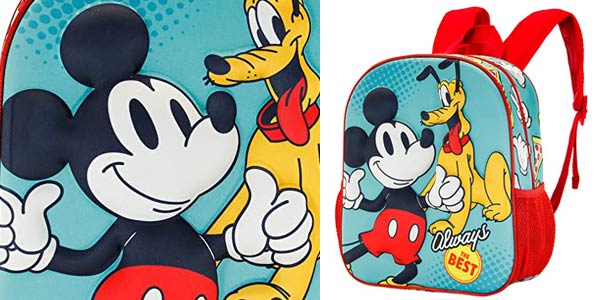 Chollo Mochila infantil 3D Mickey Mouse Best de Karactermania por sólo 8,36€ (56% de descuento)