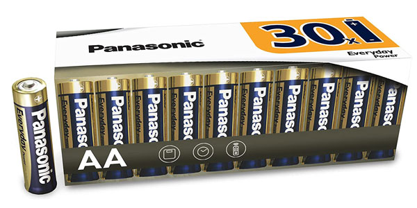 Chollo Pack x20 Pilas alcalinas AAA Panasonic Everyday Power LR03 por sólo 6,99€