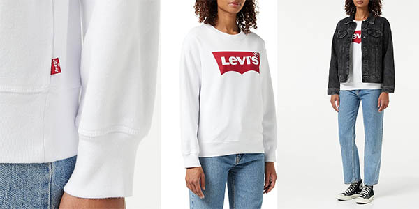 Chollo Sudadera Levi’s Graphic Standard Crewneck para mujer por sólo 26,95€ (64% de descuento)