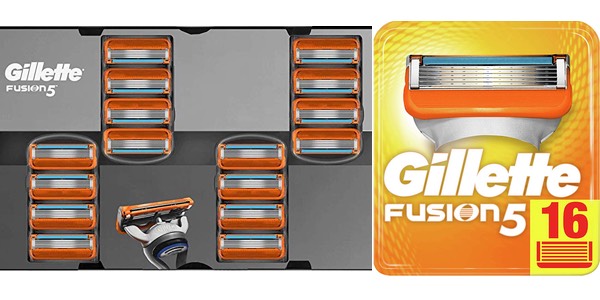 Chollo Pack Gillette Fusion5 con 16 recambios por sólo 39,99€ con envío gratis (-20%)