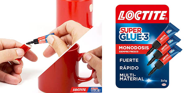 Chollo Pack x3 Loctite Super Glue Monodosis por sólo 6,29€