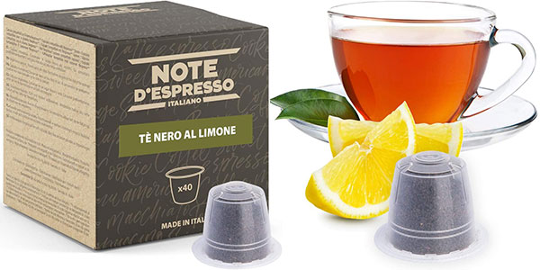 Chollo Pack de 40 cápsulas de Té Negro al Limón Note d’Espresso compatible con Nespresso por sólo 5,76€ (-30%)