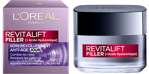 Chollo Crema facial de día Revitalift Filler L’Oréal Paris con ácido hialurónico de 50 ml por sólo 12,99€ (-41%)