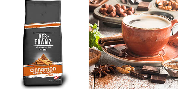 Chollo Café en grano aromatizado con canela natural de 1 kg por sólo 9,13€ (-30%)