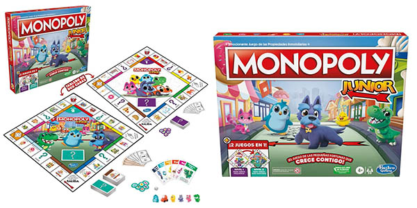 Chollo Juego Monopoly Junior de Hasbro Gaming por sólo 13,27€ (36% de descuento)