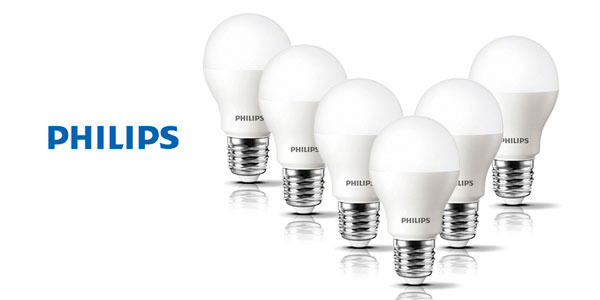 Chollo Pack x6 Bombillas Philips Lighting LED E27 por sólo 12,99€ (-59%) ¡Sólo 2,16€ cada una!