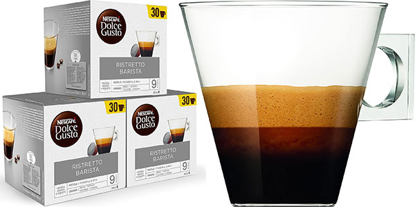 Chollo Pack de 90 cápsulas de café Nescafé Dolce Gusto Ristretto Barista por sólo 21,90€ (-12%)