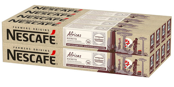 Chollo Pack x80 Cápsulas de café Nescafé Farmers Origins Africas Ristretto para Nespresso por sólo 23,92€ (0,27€ la cápsula)