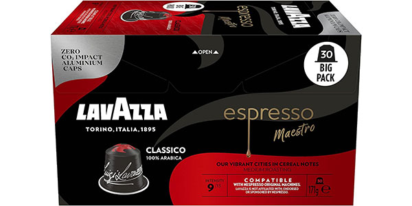 Chollo Pack de 120 cápsulas de café Lavazza Espresso Maestro Classico para Nespresso por sólo 31,01€ con envío gratis (-20%) ¡0,26€ cada una!