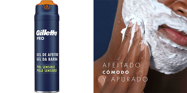 Chollo Gel de afeitar Gillette Pro para pieles sensibles de 200 ml por sólo 3,89€ (-44%) ¡Top ventas!