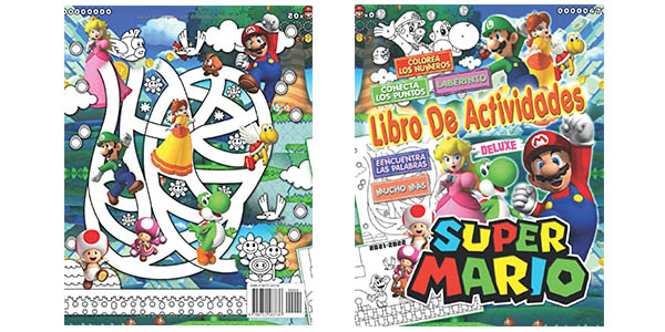 Chollo Libro de actividades Super Ṁario: Deluxe en tapa blanda por solo 6,12€