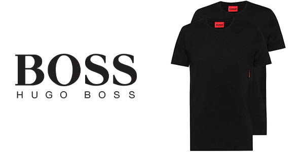 Chollo Pack de 2 camisetas básicas para hombre Hugo Boss Twin Pack desde sólo 23,95€ (-20%)