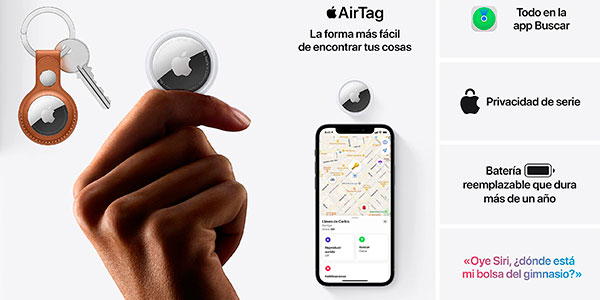 Chollo Apple AirTag por sólo 29,90€ con envío gratis (23% de descuento)