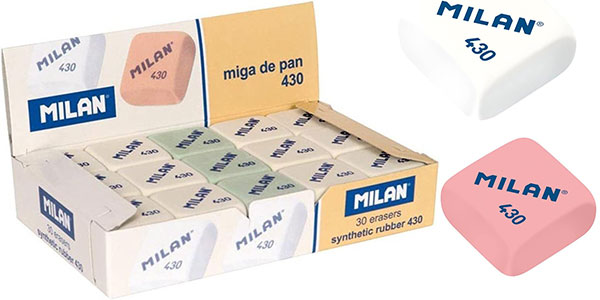 Chollo Caja de 30 gomas de borrar Milan 430 por sólo 4,21€ (-54%)