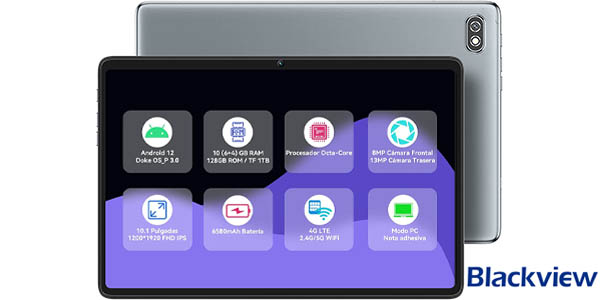 Chollo Tablet Blackview Tab 7 Pro de 10.1″ (10 GB + 128 GB) por sólo 99,99€ y envío gratis con cupón descuento (-41%)