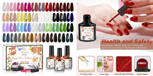 Chollo Pack x42 Esmaltes de uñas semipermanentes Fingeroom por sólo 17,99€ (-28%)