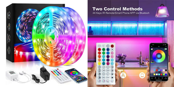 Chollo Tira LED RGB ‎de 30 metros (2 x 15 m) por sólo 14,99€ con cupón descuento (-25%)