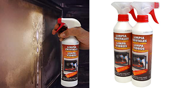 Chollo Pack x2 Limpiacristales anti hollín en spray Pyro Feu de 500 ml para chimenea por sólo 9,95€ (10% de descuento)