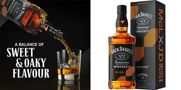 Chollo Jack Daniel’s Tennessee Whiskey Edición McLaren de 70 cl por sólo 19,99€ (-20%)